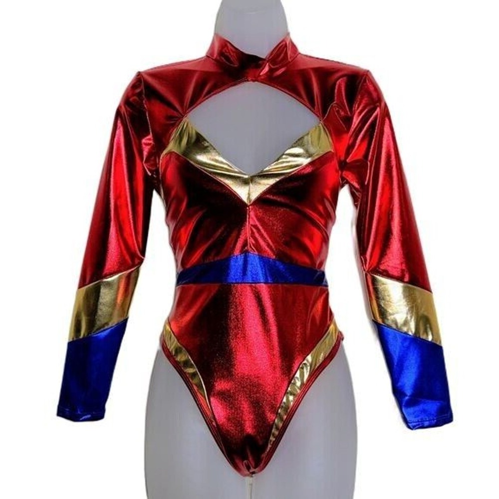 Medium New Wonder Woman Halloween Costume Bodysuit Superhero Feminist Cosplay